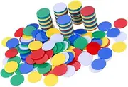 Abaodam 400 Pcs Bingo Accessories Professional Poker Chip Counters Coins Games Gambling Chips Toys Poker Supplies Bingo Game Chips Mini Toy Mini Poker Chips Calculation Toy Plastic