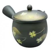 Teapot Kyusu Tokoname - AKIRA - Gray - 550 ml/cc - Stainless Infuser - Clover