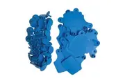 100x Cattle Ear Tags Set - 7.5x10cm XL Blue Blank Pig Cow Sheep Livestock Label