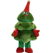 Christmas Tree Electric Plush Toys, Funny Singing Dancing Music Xmas Tree Doll C