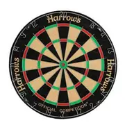Harrows Official Competition Dartboard Target Sports Round Dart Board Game Play