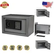Strong Steel Digital Safe with Keypad & Override Keys for Home & Travel Security