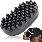Curly Hair Brush, Rubber Hair Brush, Dreadlock Twist Styler Brush Washable Afro Hair Sponge Afro Racket for Barbers and Daily Use, Ideal for Dirty Braided Curly Hair, Coiled Hair Sponge