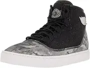 [Nike] Jordan Kids Jordan Jasmine Prem GG Black/Metallic Silver/White/Gym Red Casual Shoe 5 Kids US