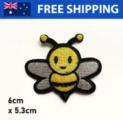 Cartoon Bee Embroidered Patch - Embroidery Patches Iron Sew On Badge