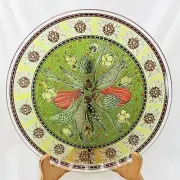 Vintage MCM Textured Glass Serving Platter 11"