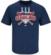 No Place Like Home T-Shirt for Baseball Fans (SM-5XL), Navy Short Sleeve, Medium