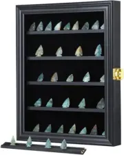 Kcrasan Arrowhead Display Case Native American Arrowhead Shadow Box Wall