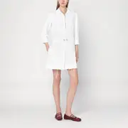 [GUCCI] White shirtdress in cotton poplin 42 IT White