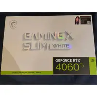 在飛比找蝦皮購物優惠-MSI微星 RTX4060Ti GAMING X SLIM 