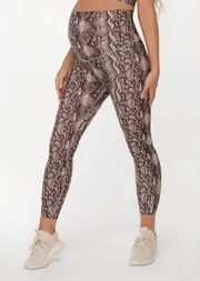 [Lorna Jane] LJ Maternity Printed Ankle Biter Leggings, Size - XS XS Viper Print