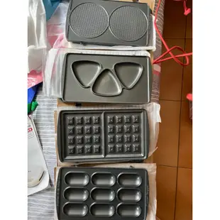 二手日本伊瑪imarflex 5合1烤盤鬆餅機IW-702含8組烤盤慶祝母親節限今日特價888元