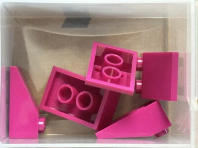 LEGO Parts - Magenta Slope 33 3 x 2 - No 3298 - QTY 5