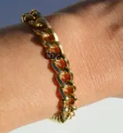 Solid Metal 8mm x 8" Cuban Link Bracelet Real 925 Silver Men's Anniversary Gift
