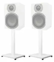 2 White 29” Steel Stands For KLH Ames Bookshelf Speakers