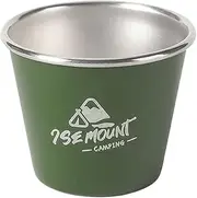 Generic Stainless Steel Mini Coffee Mug Stackable Lightweight Pint Cup 50ML Travel Beer Cup Portable for Hiking Fishing Climbing