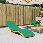 Outdoor Furniture Decoration Green 200 x 70 x 3 cm Oxford Fabric Garden Cushion for Sun Lounger Seat Bench Lounger Cushion