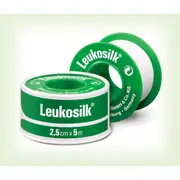 Leukosilk 2.5cm x 5m Green Spool