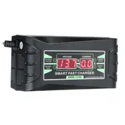 12V 10A 1210D LCD Smart Fast Battery Charger 110V-240V For Car Motorcycle Lead-acid Storage Gel Batteries