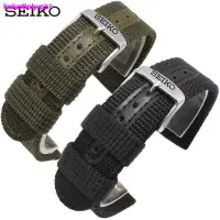 在飛比找蝦皮購物優惠-SEIKO 精工號 5 機械表帆布男士錶帶配件 SNK809