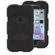 ★APP Studio★【Griffin】 Survivor iPhone 6 PLUS (5.5吋)超強矽膠保護套組--黑 (符合美國軍用標準 附腰扣夾)