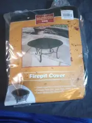 20" x 30" FIRE PIT Cover - Weather Proof -Durable Embossed Vinyl-Elastic Bottom