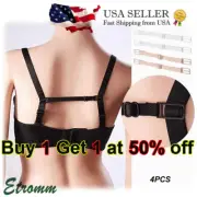 4 Pcs Anti Slip Straps Clips Holder Bra Women Non-Slip Bra Rope Back Adjustable
