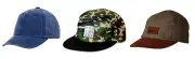 3PK Wonder Nation Boys Unisex Casual Summer Hats/Caps (Denim/Camo/Brown) NWT