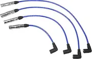 X AUTOHAUX Car Spark Plug Coil Wires Ignition Coil Harness Cable 7mm Fit for Volkswagen Beetle Golf Jetta L4 2.0L No.06A905430H/06A905430J/06A905430K - Pack of 4