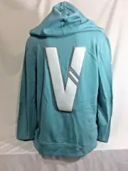 Victorias Secret Supermodel VARSITY PATCH GRAPHIC SOFT Zip Hoodie NWT L