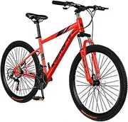 [NENAGGE] Hardtail Mountain Bike 26 Inch 21 Speed Adult/Youth Trail Mountain Bike, Mens and Women Lightweight Mountain Bicycle with Front Suspension, High Carbon Steel, Dual Disc Brake