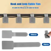 150/50Pcs Hook and Loop Cable Straps Self Adhesive Hook and Loop Cable lepjL