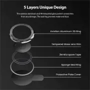 Tough On iPhone 13 Mini Camera Lens Protector Black