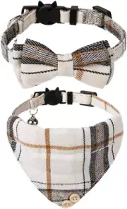 Breakaway Cat Collar with Bells - 2 Pack Cat Collar with Bells, Cat Collars with
