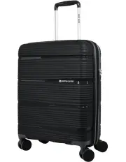 [PIERRE CARDIN] Normandy Cabin Hard Shell Suitcase 55cm in Black