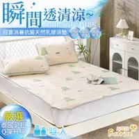 在飛比找PChome24h購物優惠-【Betrise沁涼萌龍】雙人 COOL+抗菌透氣冰絲天然乳