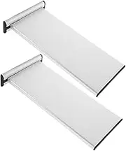 LIFKICH 2pcs Blank Aluminum Name Plate Holder for Door DIY Office Sign Holder Horizontal Display Frame for Departments Classroom Home Navigation