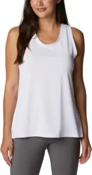 NWT Columbia Women's Omni-Wick Lightweight Hike Tank Top White Size XS $60 JJ409