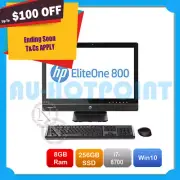 HP 800 EliteOne G4 AIO 23.8" i7-8700,8GB,256GB SSD,W10P64 Desktop PC 3-Y 4WR95PA