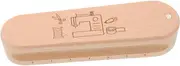 WHAMVOX Wooden Tool for Ironing Quilting Professional Sewing Accessory Measurement Ruler Non-Slip Handle for Flat Seams