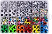 1620Pcs Googly Wiggle Eyes Self Adhesive, for Craft Sticker Eyes Multi Colors an