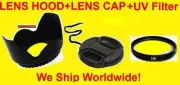 PRO FLOWER HOOD+UV FILTER+LENS CAP 58mm TAMRON 28-80mm for Camera Camcorder
