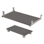 Bestar Connexion Keyboard Tray and CPU Platform Set in Slate