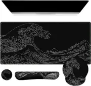 Mouse Pad Desk Mat XXL Large Stable Rubber Base Mousepad with S Extended Gaming