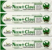 Pack of 5 KUDOS AYURVEDA Neem Clove Toothpaste , 100 gm ||