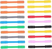 20 Pcs Silicone Mask Accessories Mask Rope Buckle Making Ear Rope Buckle Ear Band Extension Face Cover Ear Grips Mask Rope Extension Buckle Ear Extenders Band Buckle Masks