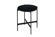 VI Stage MDF Top Metal Legs Round Lamp Table