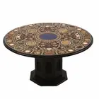 36" marble center Coffee Table Top Inlay Marquetry handmade With marble Stand