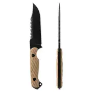 Toor Knives Crewman Fixed Blade Knife, Omaha Tan
