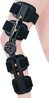Adjustable Knee Brace，Leg Brace, Brace Size Angle Adjustment Promote Recovery Leg Fracture Stabilize Brace, Fracture Stabilize Brace Posope Rehabilitation (Black, Style 2)